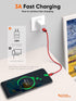CableCreation USB C Cable 1FT, Red USB A to USB C 3A Fast Charging Braided Cable for Galaxy S23, iPad Pro, Power Bank