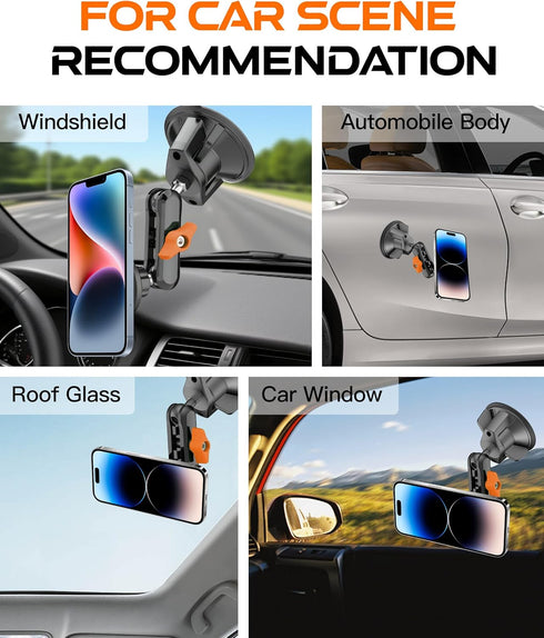 chubbycable 360 ChubbyGrip Magnetic Dash Mount Vacuum Magnetic Phone Holder for Your Car Adjustable Suction Cup Car