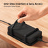 ELETIUO Universal Silicone Laptop Charger Holder,Under Desk Power Brick Mount Organizer for Charging Brick