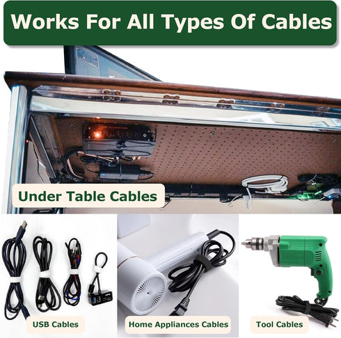 ECOHomes 3/4 Inch x 30 FT Cable Ties Wrap, Double Sided Hook and Loop Straps for Cable & Cord Management