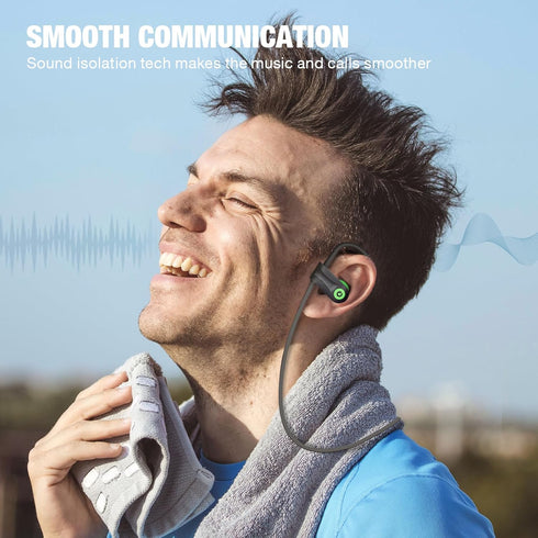 5.3 IPX7 16 Boean Wireless Headphones Workout Headphones Bluetooth with Rating Workout Running Headphone with Hours