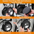 6.5" Foam Speaker Enhancer, 4PCS Self Adhesive Fast Rings, Universal High Rebound Sponge Bass Blocker Kit