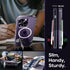 Magnetic iPhone 14 Pro Case with Screen Protector, Slim Kickstand + Camera Protector, Compatible with MagSafe, Clear
