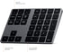 Satechi Bluetooth Extended Numeric Keypad, Slim Rechargeable 34-Key Numberpad for M2/M1 MacBook Pro/Air, Space Gray