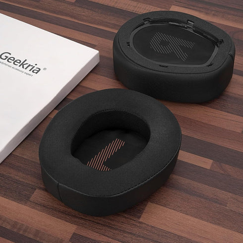 Geekria Sport Cooling-Gel Replacement Ear Pads for JBL Quantum 800 Wireless Headphones, Black Earpads & Covers