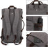 Backpack 4-Way Kalesi Gym Duffle Bag Vintage canvas with Shoes Compartment for travel Sport Hiking laptop (Vintage