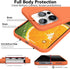IceSword 15 Shockproof,6.1 inch 15Pro- Compatible with iPhone Pro Case Orange, Liquid Silicone Phone Case Cover Slim