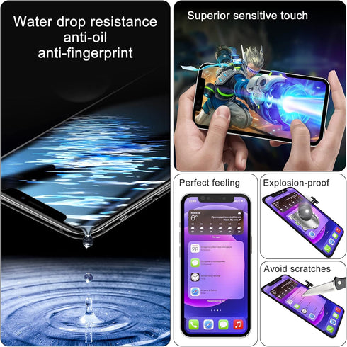 iPhone Xs Max Screen Replacement 6.5', 3D Touch Display Full Repair Kit with Tools Set, Tempered Glass