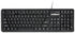 WetKeys Professional-Grade Full-Size Flexible Silicone Washable Keyboard (USB) (PS/2) (Black) | Soft-Touch Comfort