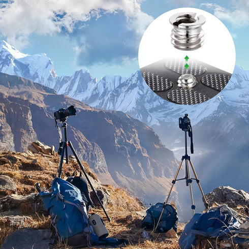 ledmomo 1/4" to 3/8" Camera Tripod Thread Adapter Convert Nut Screw Adapter (10PCS)
