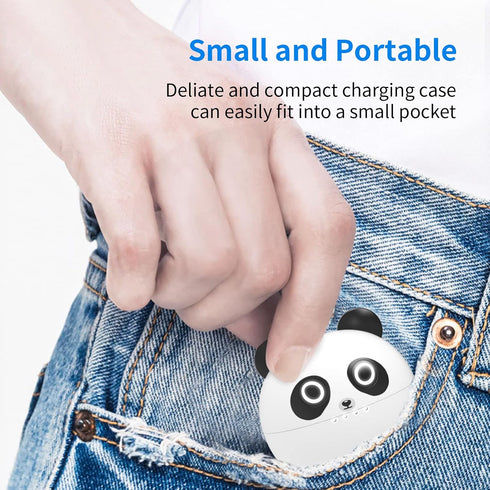Mini Bluetooth Earbuds with Microphone, Wireless Earphones for Kids & Adults, IPX5 Waterproof, USB-C Charging