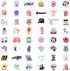 BulbaCraft 100Pcs Science Stickers for Students - Science Class Room Decor, Waterproof Vinyl Decals, Gifts for Women