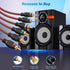 6-Channel 15 Adoreen RCA Audio Cable Ft, Oxygen Free Copper Male to Male Twisted Pair RCA Interconnect Cable with Noise