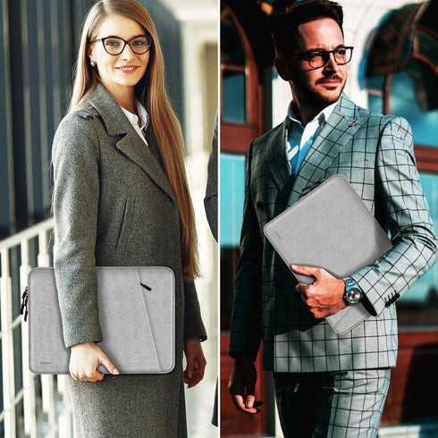 13.3 Inch Laptop Sleeve Case, Shockproof Protective Cover with Accessories Pocket, Compatible with MacBook Air/Pro