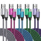 USB C Cable 3FT, 5Pack: Type C Fast Charging Cable Nylon Braided Android Phone Charger for iPhone 15, Samsung Galaxy S24