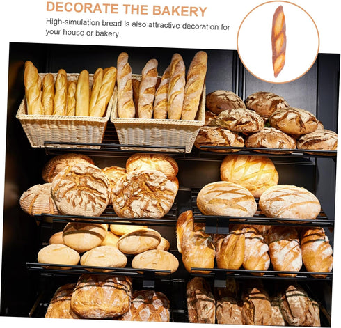 TOYANDONA Lifelike Bread Model for Bakery Display Realistic Artificial Baguette Decorative Prop for Cake House for Boys