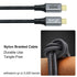 4ft USB 4 Cable USB C to USB C 8K HD Display Video 40 Gbps Data Transfer 100W Fast Charging Cord for Monitor