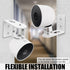 Metal Wall Mount Holder Compatible with Google Nest Cam Battery Indoor/Outdoor,360 View Anti-Drop Outdoor Wall Bracket Mounting Kit Nestcam Accessories- White
