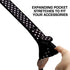 USA Gear TrueSHOT Neoprene Camera Neck Strap - Padded with Pockets and Quick Release Buckles (Polka Dot)