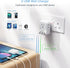 TESSAN US to UK Plug Adapter, Type G Travel Converter with 3 USB Charger and 4 Outlets for USA to UK