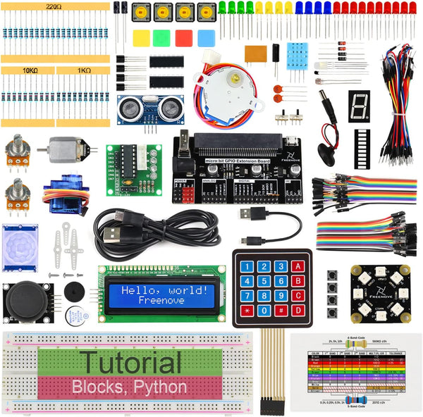 FREENOVE Ultimate Starter Kit for BBC Micro:bit (Not Included, Works with V1 &