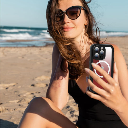 IP68 Waterproof Case for iPhone 15 Pro, with Built-in Screen Protector, Shockproof Dustproof Rugged Full Body Cover