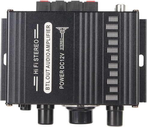 Power Amplifier, AK-160BT Bluetooth 5.0 Stereo Audio, 2 Channel Receiver 20W x 2, 12V Mini Home Power Amplifier