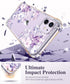 GVIEWIN Clear Soft TPU Case for iPhone 11 with Screen Protector + Camera Lens Protector, Flower Pattern 6.1"