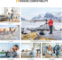 KINGJOY 71" 3-Way 6.6LB Camera Tripod, Lightweight Travel Tripod with Wireless Remote, Cold Shoe Phone Mount, Pan Head