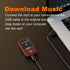 RUIZU 64GB Clip MP3 Player with Bluetooth 5.3, Portable Music Player with Voice Recorder, FM Radio, Red