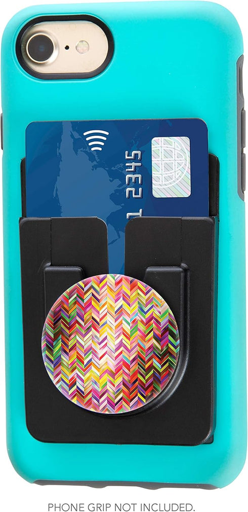 Socket Lock-It Phone Credit Card Holder Phone Wallet Stick On Phone Back Pocket StickOn