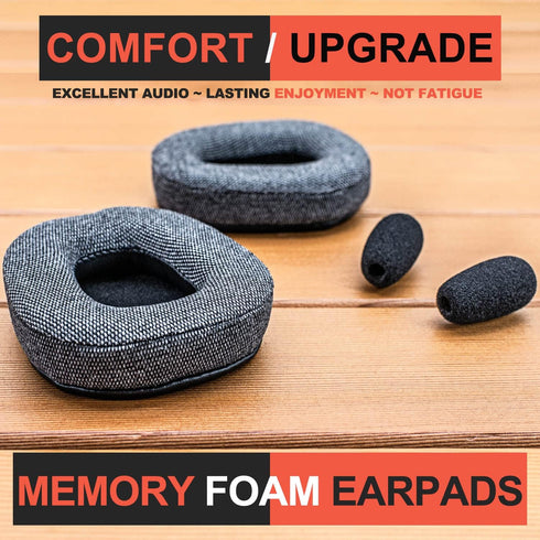 B450-XT B550-XT Kit Replacement Ear Pads Cushions - Compatible with B450 XT / B550 XT Headset I B450-XT/B550-XT Replacement Cushion Kit (Comfortable Gray Fabric)