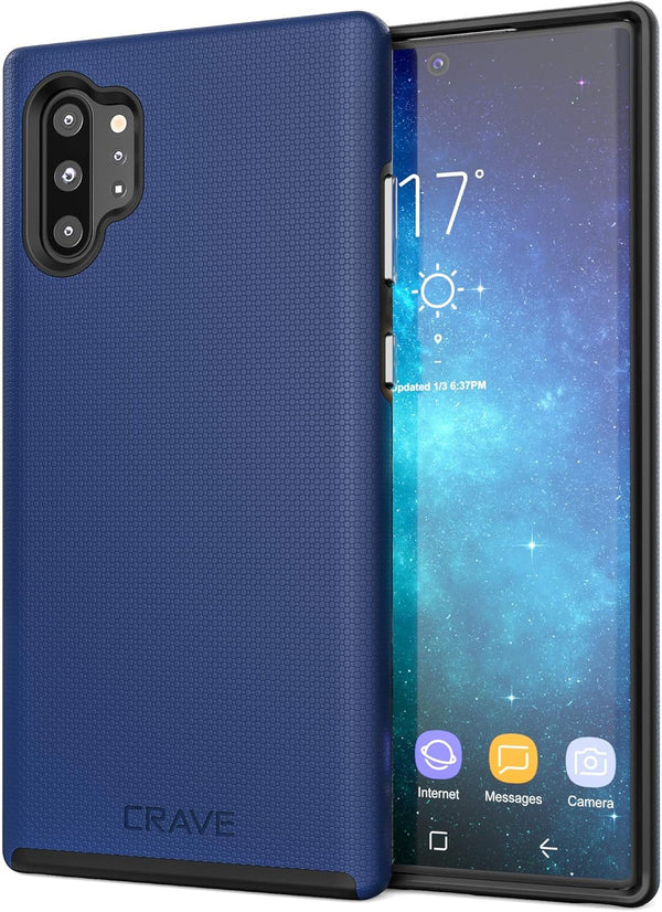 Crave Note 10+ Case, Dual Guard Protection Series Case for Samsung Galaxy Note 10 Plus - Navy