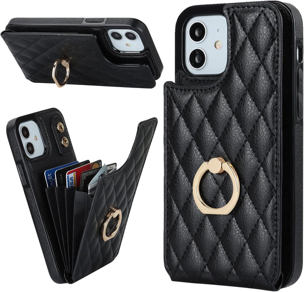 Folosu Compatible with iPhone 12 iPhone 12 Pro Case Wallet with Card Holder,