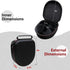 LTGEM Hard Case for LEVN LE-HS013 Superior Wireless Headset & Charging Base - Travel Protective Carrying Storage Bag