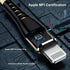 Essri 1FT USB to Lightning Charger Cord 2Pack, Nylon Braided Long Charging Cable 1 Foot Compatible with iPhone