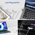Elebase USB to USB C Adapter for Samsung Galaxy Z Flip 7, 4-Pack Type C Female to A Male Cable Converter for Z Fold Flip