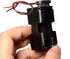 LampVPath 3 4 1.5V (6V) 3 9V Pcs x AA Battery Holder Leads with Pcs I Type Snap Connector Plastic Housing Two Layers