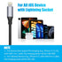 AGVEE 2 Pack USB-C to Lightning Adapter, 30W Fast Charging for iPhone 13/12/11, AirPods, Carplay, Dark Gray.