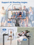 SelfieShow 75" 360 Phone Tripod, Selfie Stick with Remote and Phone Holder, Extendable Tripod for iPhone, Aluminum