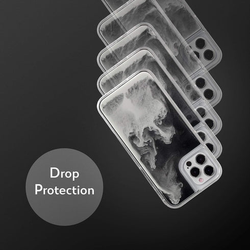 SteepLab Flowing Neon Sand Liquid Case for iPhone 12 Pro Max, Full Body Protection with Raised Bezel