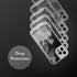 SteepLab Flowing Neon Sand Liquid Case for iPhone 12 Pro Max, Full Body Protection with Raised Bezel