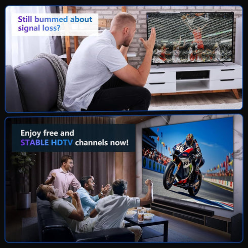 Generic 360 4K 1080P Indoor Long Range TV Antenna, Reception Digital Antenna for Smart TV, Supports HD VHF UHF Local
