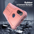 ExoGuard Rubber Shockproof Full-Body Case for Moto E - Built-in Screen Protector and Kickstand, Compatible with Moto E