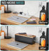 Large Cable Management Box, Wooden Cord Organizer for Under Desk, Hides Extension Cords, Power Stripes, Black