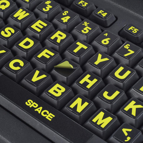 imComor 2PCS English Keyboard Stickers, Universal Computer Laptop Replacement Large Keyboard Stickers Big
