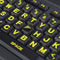 imComor 2PCS English Keyboard Stickers, Universal Computer Laptop Replacement Large Keyboard Stickers Big