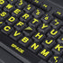 imComor 2PCS English Keyboard Stickers, Universal Computer Laptop Replacement Large Keyboard Stickers Big
