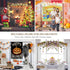 8.2FT 2 Balloon Arch Stand, Square Wedding Arch Frame, Metal Black Heavy Duty Backdrop Adjustable Stand, Extra Clamps