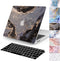 Watbro Laptop Case for MacBook Air 13 Inch 2020 2019 2018 Release A2337 M1/A2179/A1932, Colorful Marble with Keyboard